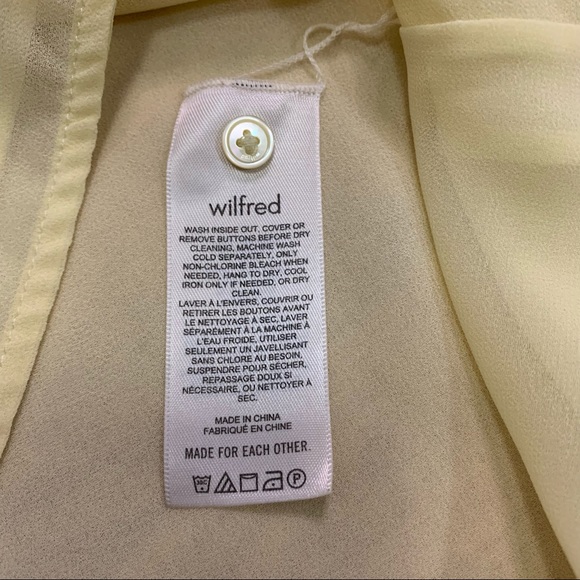 Aritzia Wilfred Yellow Fiji Blouse - Picture 11 of 12